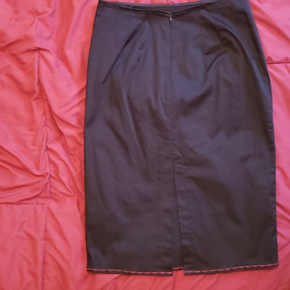 Mode Merr Rockabilly Dagger Pencil Skirt - Picture 3 of 4